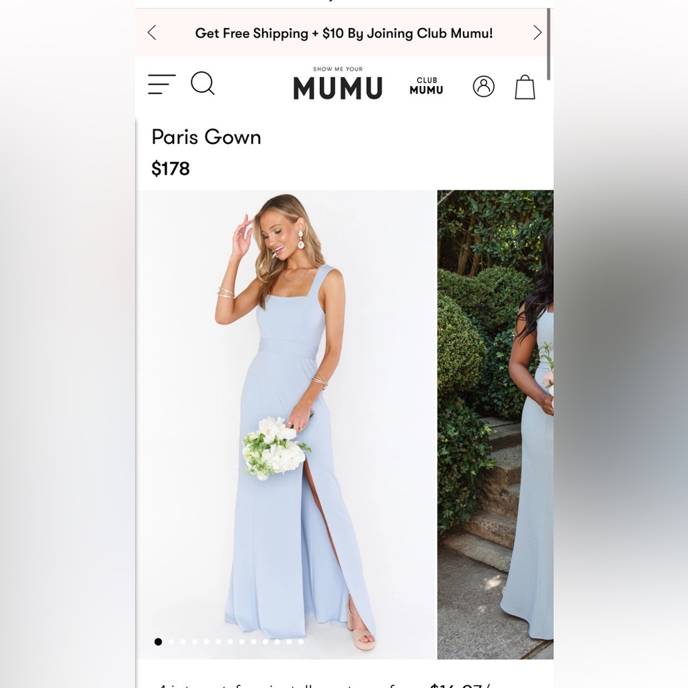 Show me your Mumu bridesmaid dress